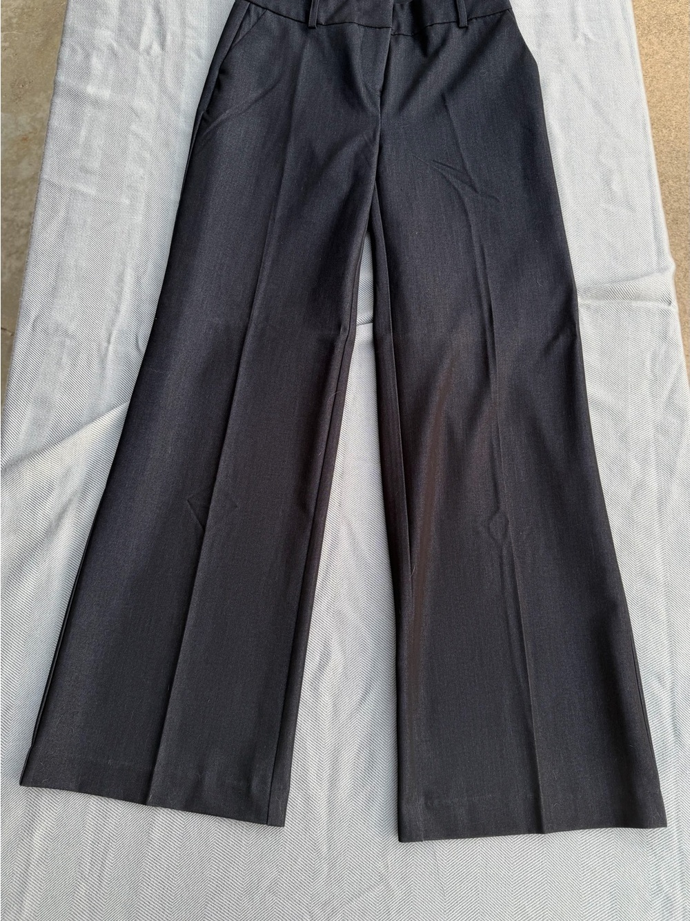 Nicole Miller Black Wide-Leg Trousers